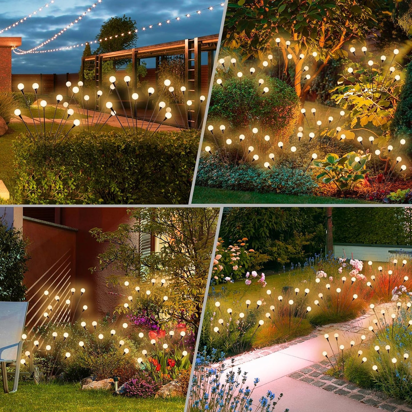 Swaying Solar Firefly Lights for a Magical Garden Glow