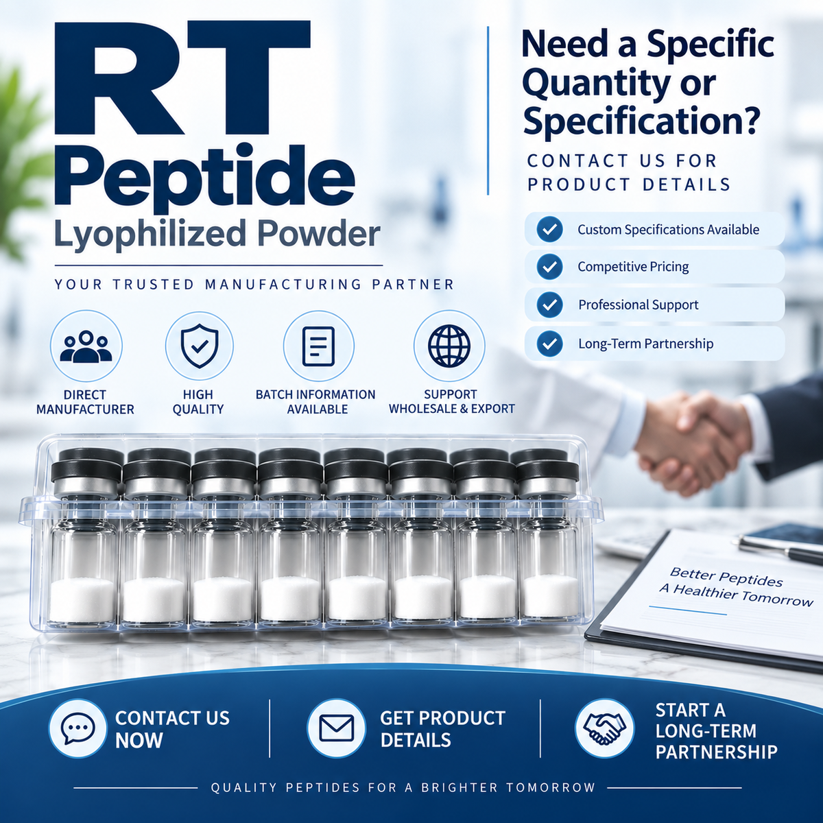 Retatrutide (RT) Lyophilized Powder | Research Peptide