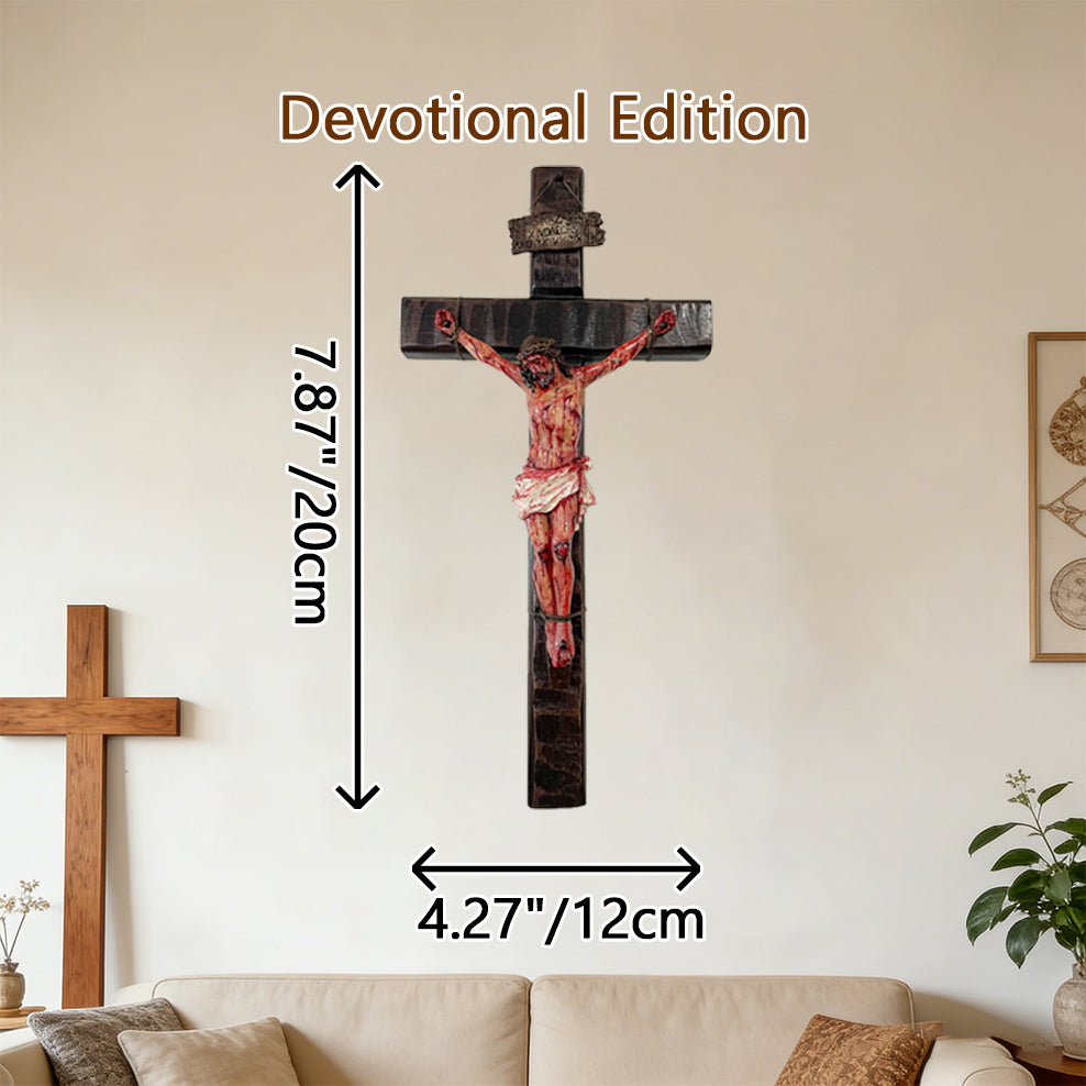 ✝️ Calvary Crucifix – Hand-Carved & Blessed