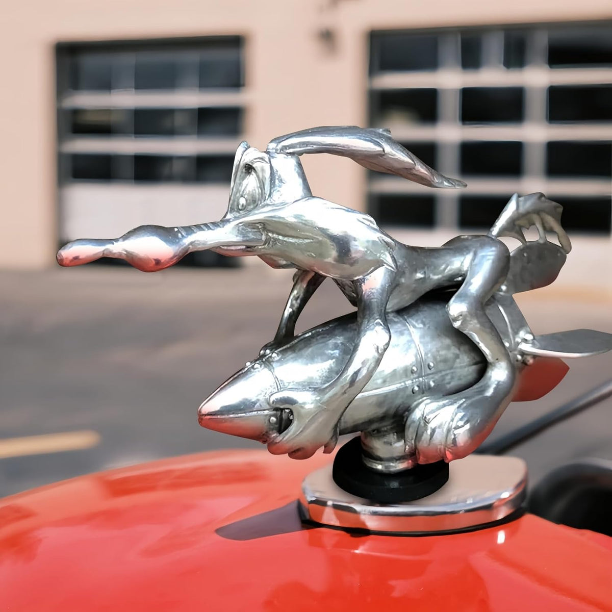 Chrome Angry Duck Hood Ornament β Car & Desk Decor