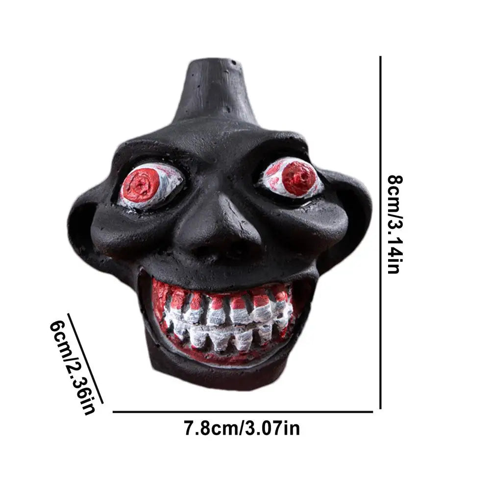 💀Death Whistle Skull Demon Shaped Authentic Aztec