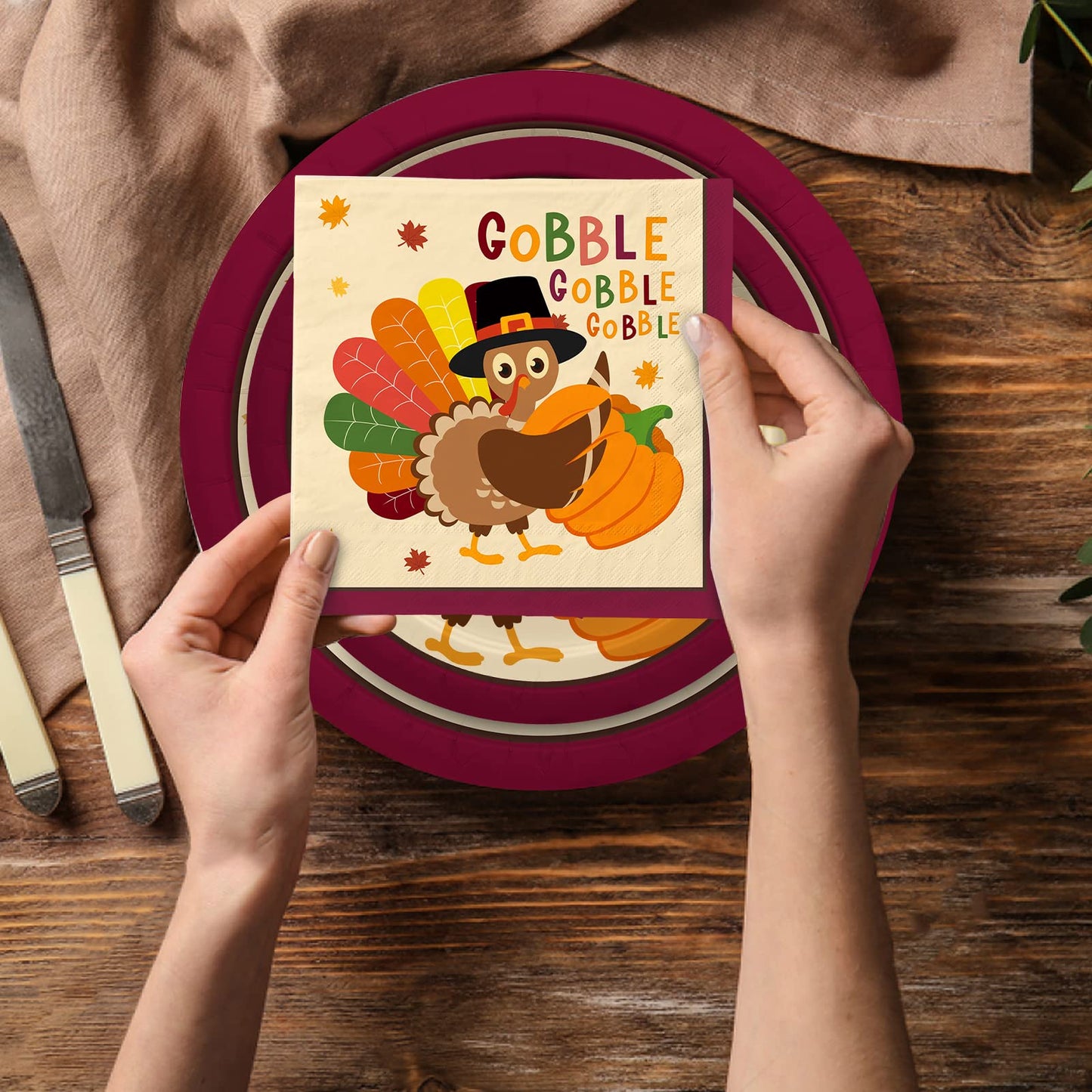 🐔Turkey Thanksgiving Party Supplies Kit- 25set