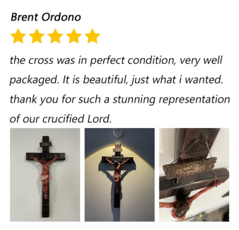 ✝️ Crucifixo de Jesus feito à mão — Lembre-se do sacrifício d'Ele