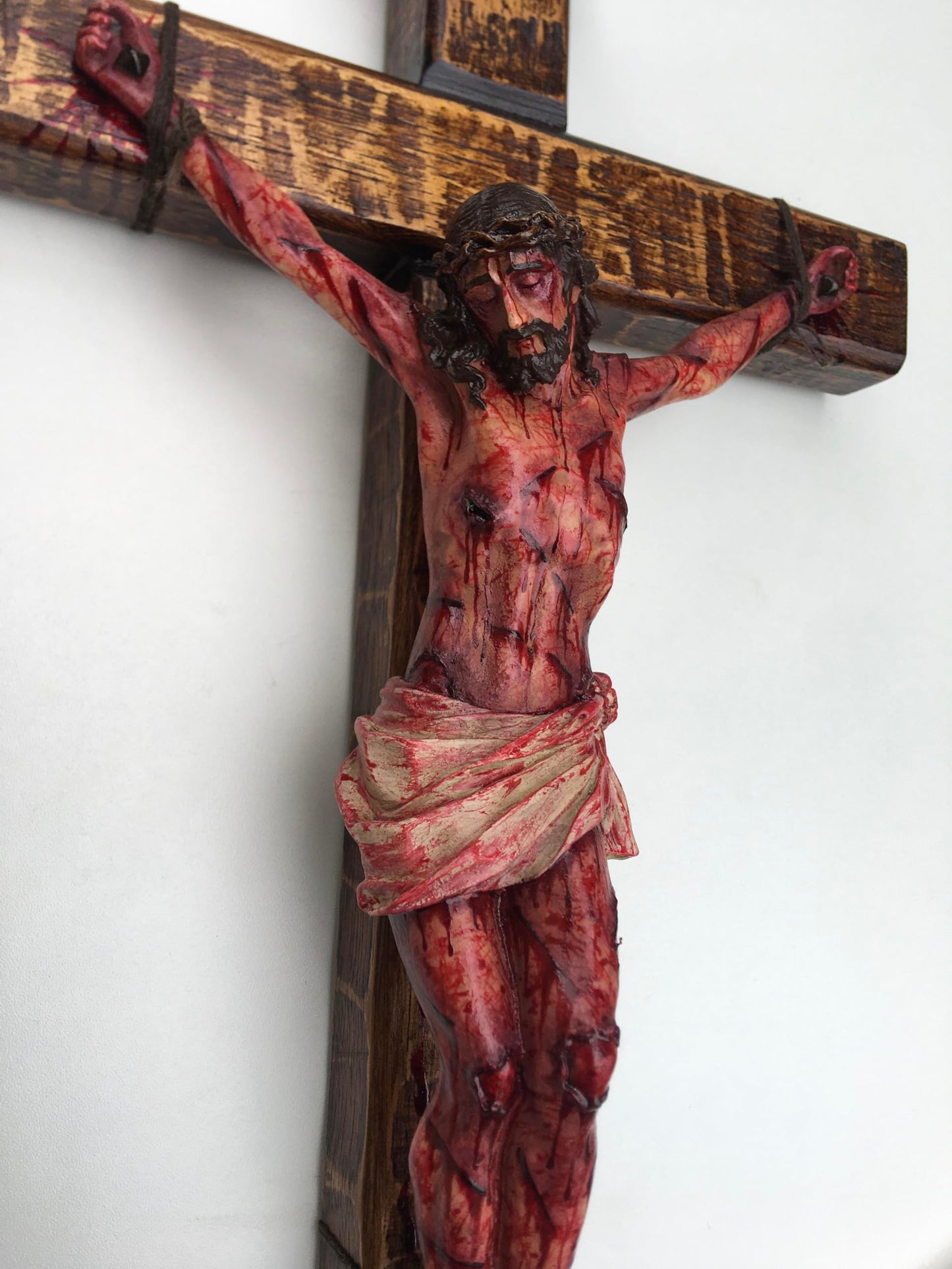 ✝️ Hand-Carved Blessed Jesus Crucifix