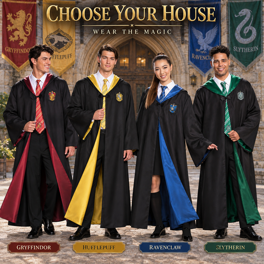 Harry Potter Hogwarts House Robe – Deluxe Wizard Costume