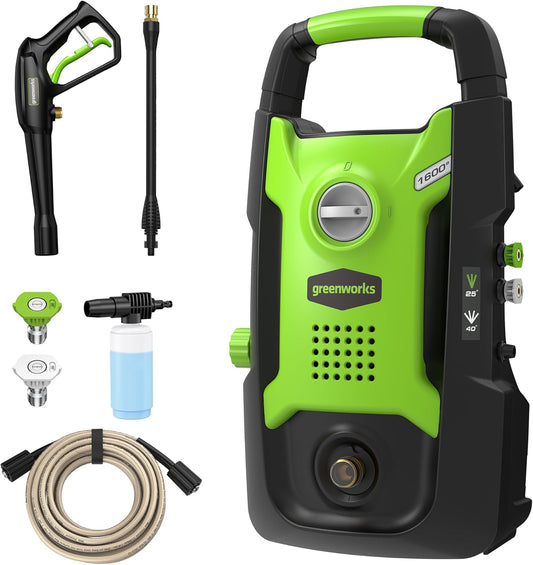 Compact Electric Pressure Washer for Cars, Patios, Decks & Driveways