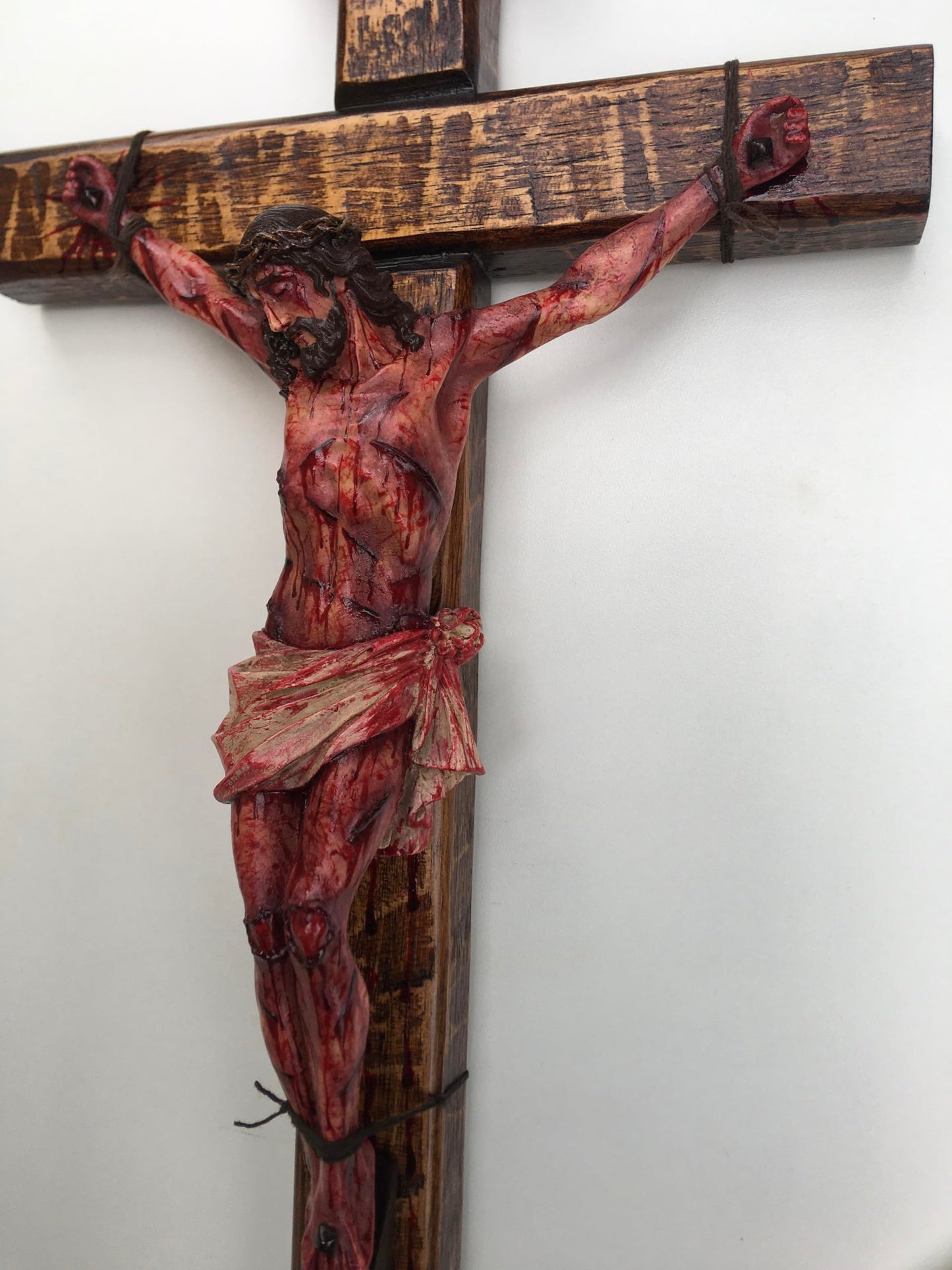 ✝️ Hand-Carved Blessed Jesus Crucifix