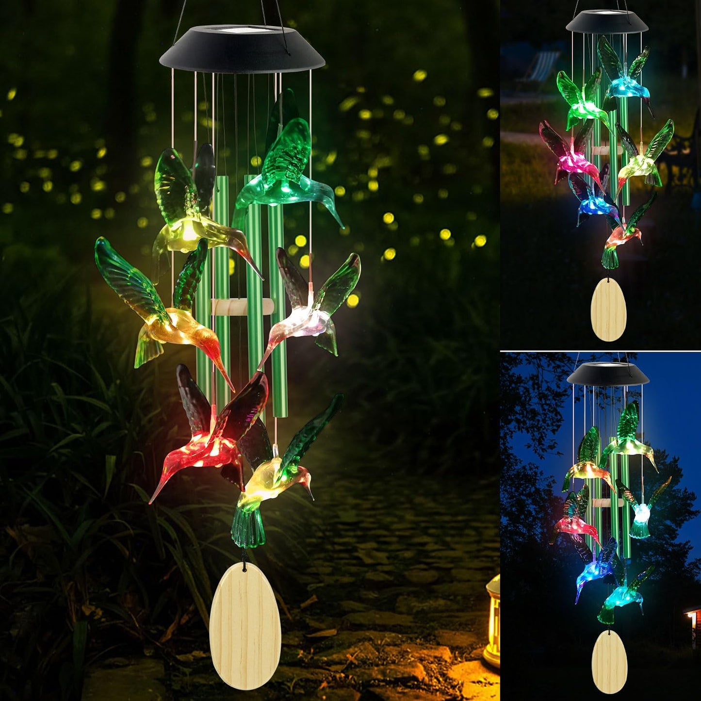 Solar Wind Chime Lights for Garden & Patio