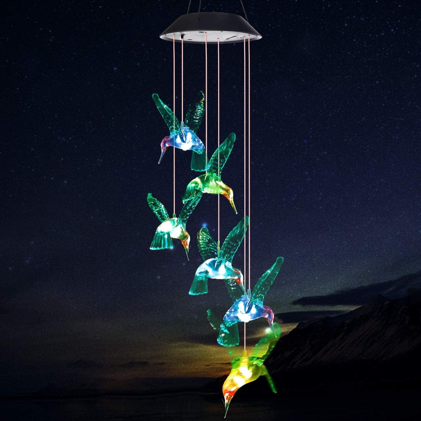 Solar Wind Chime Lights for Garden & Patio