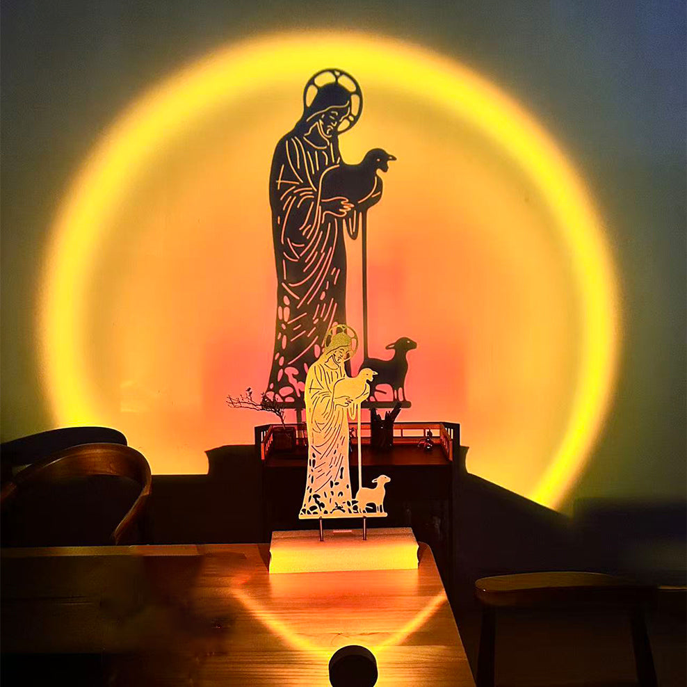 ✝️Jesus and Sheep Metal Sign- Outdoor for Yard & Patio🍂