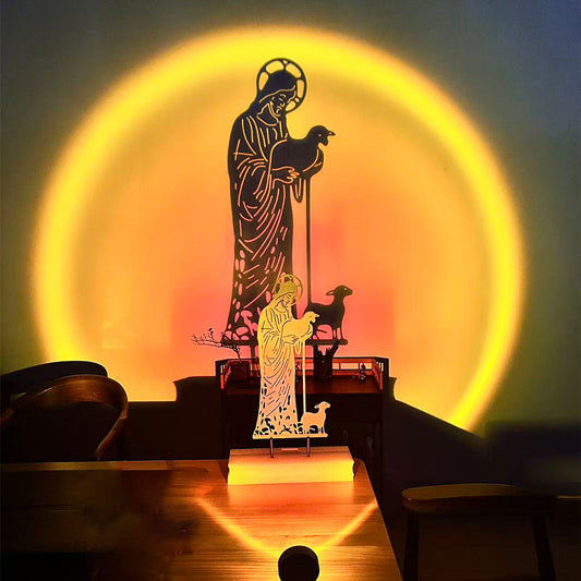 ✝️Jesus and Sheep Metal Sign- Outdoor for Yard & Patio🍂