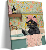 Black cat and bathtub