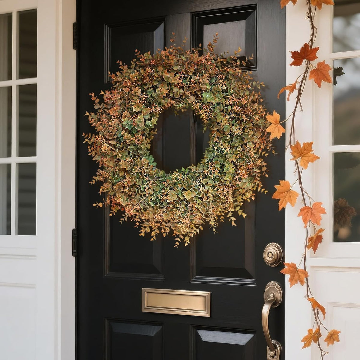Fall Wreath for Front Door – Autumn & Thanksgiving Decor