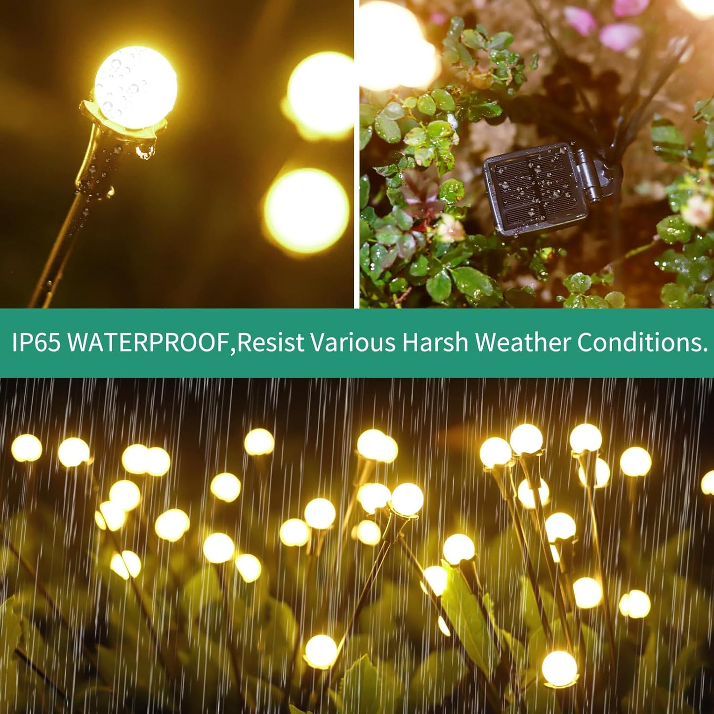 Swaying Solar Firefly Lights for a Magical Garden Glow