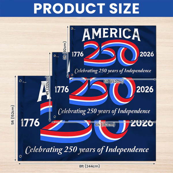🔥 USA Made Official 2026 American 250th Anniversary Commemorative Flag