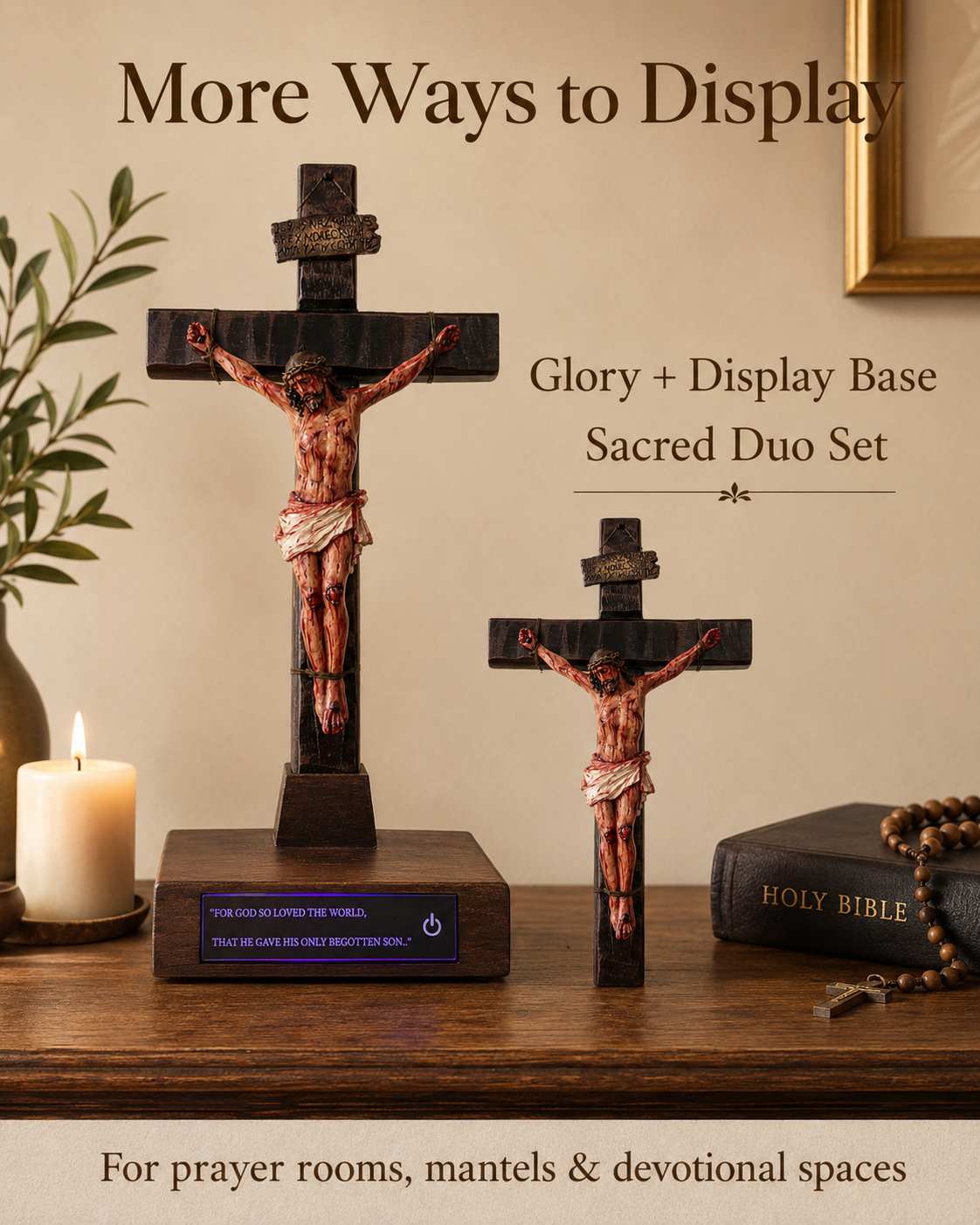 ✝️ Sacred Jesus Crucifix for Home Prayer & Reflection