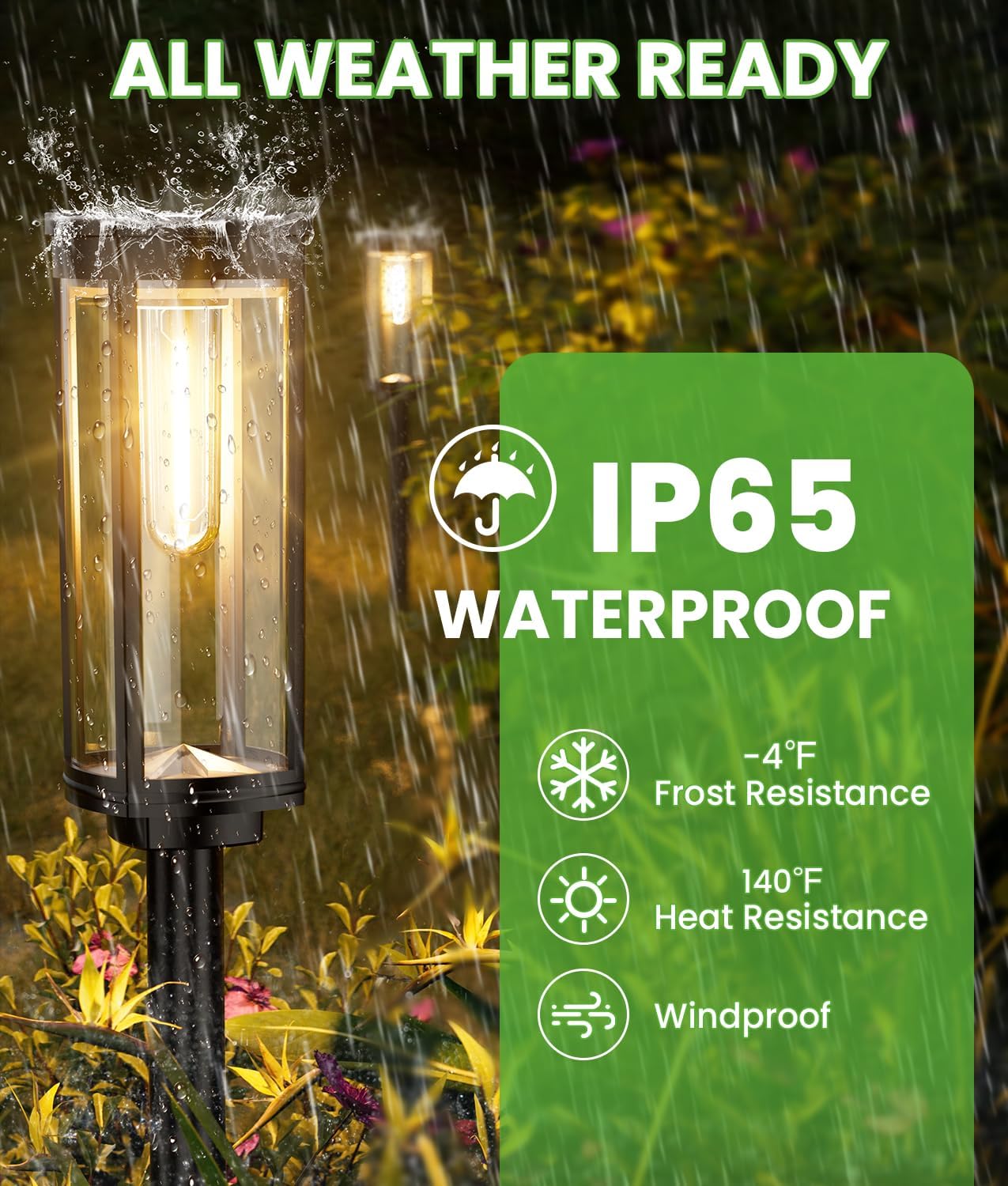 Solar Pathway Lights for Garden & Yard