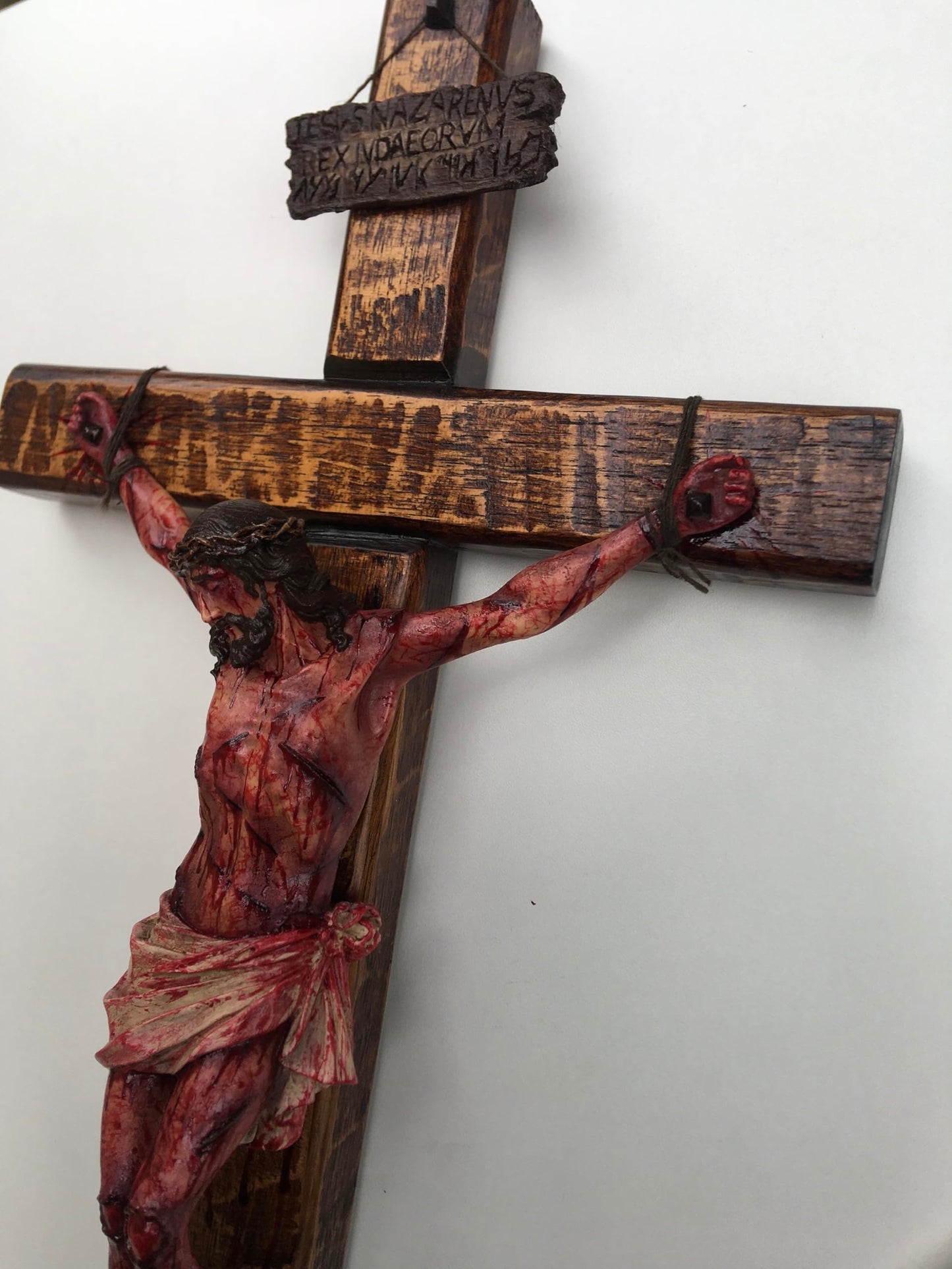 ✝️ Hand-Carved Blessed Jesus Crucifix