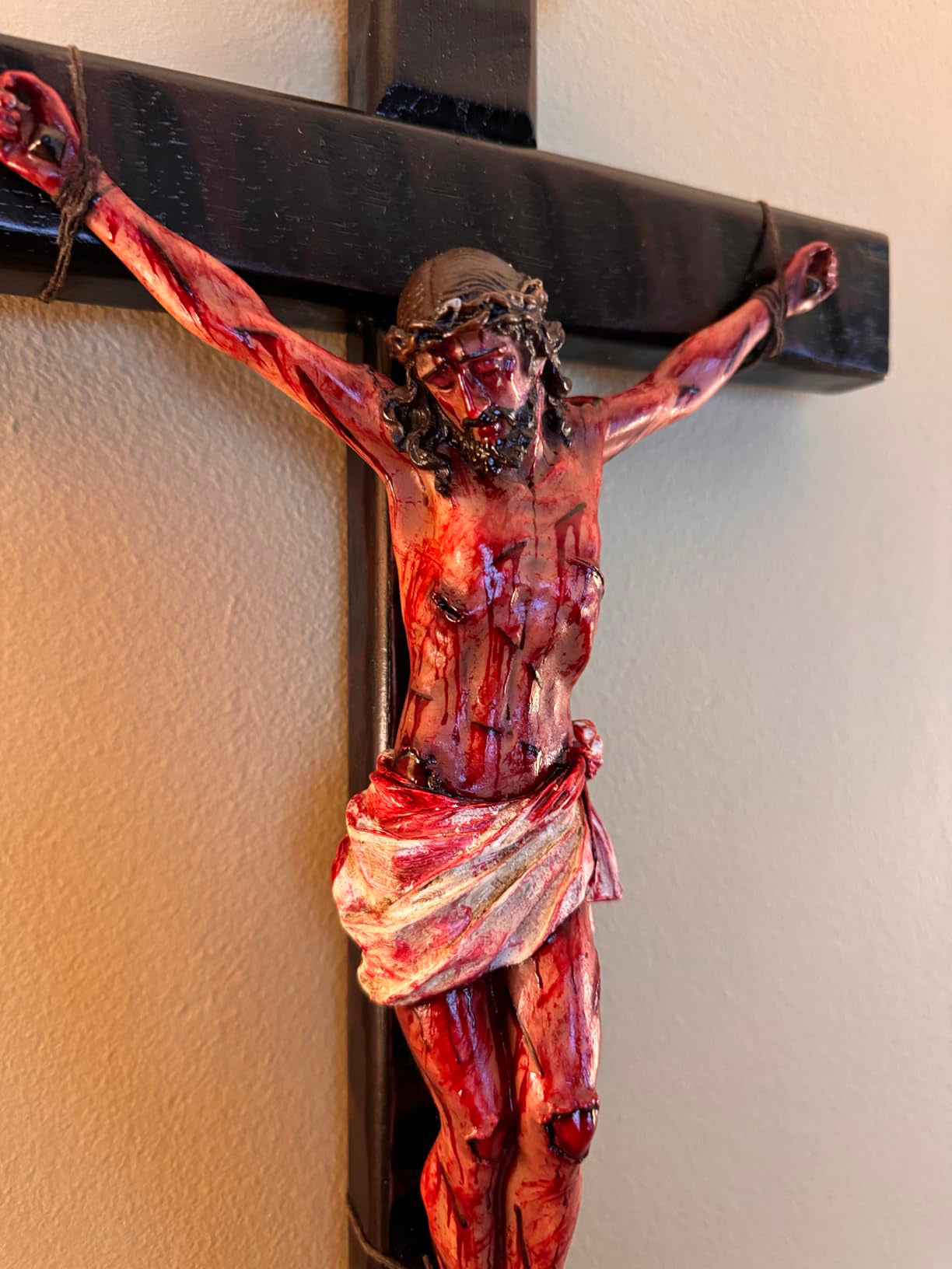 ✝️ Hand-Carved Blessed Jesus Crucifix