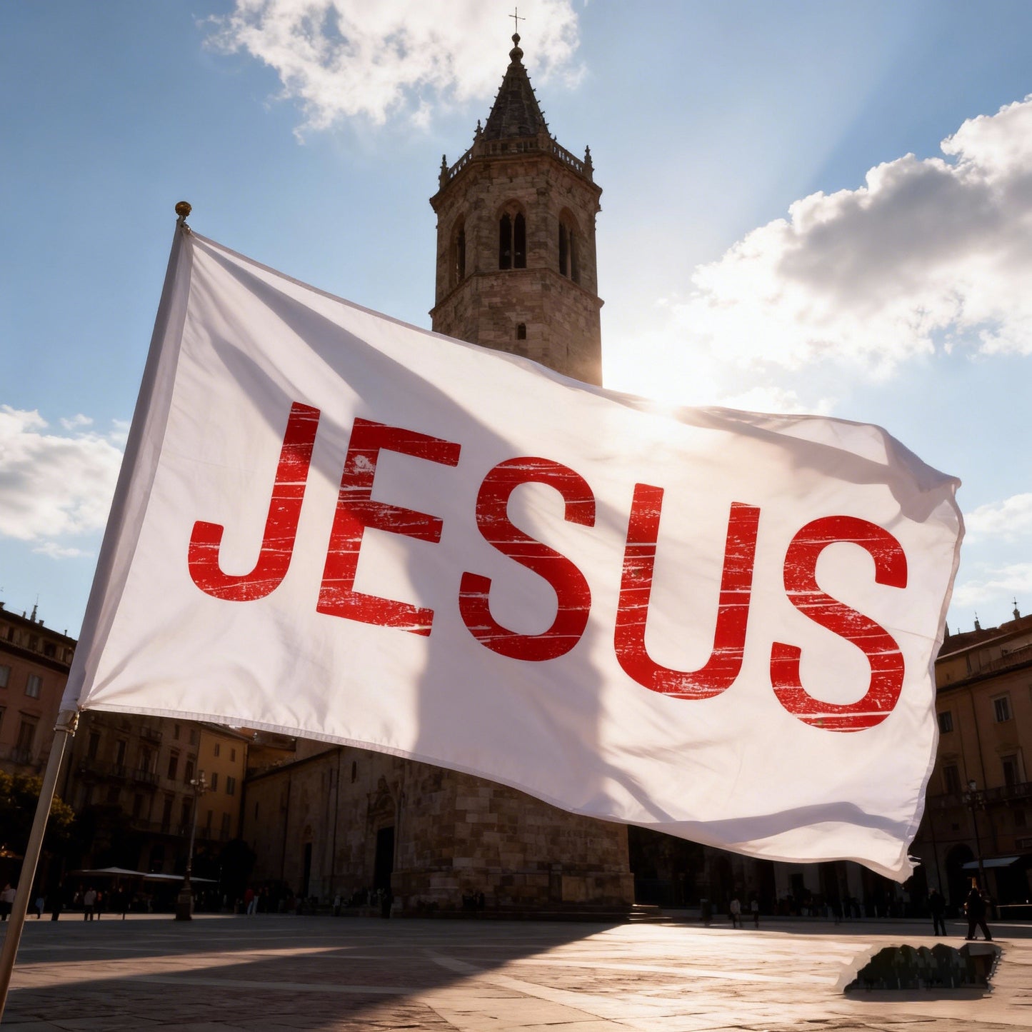 JESUS Yard Flag Faith Bundle – 4-Piece Christian Set