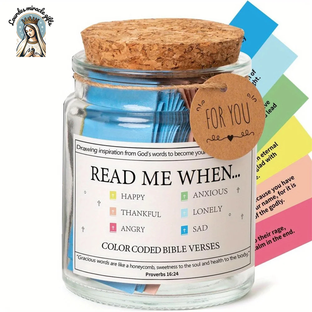 Scripture Jar - 300+ Powerful Bible Verses(with giftBOX)