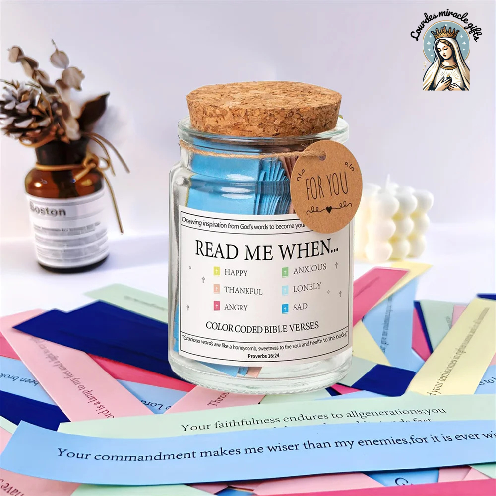 Scripture Jar - 300+ Powerful Bible Verses(with giftBOX)