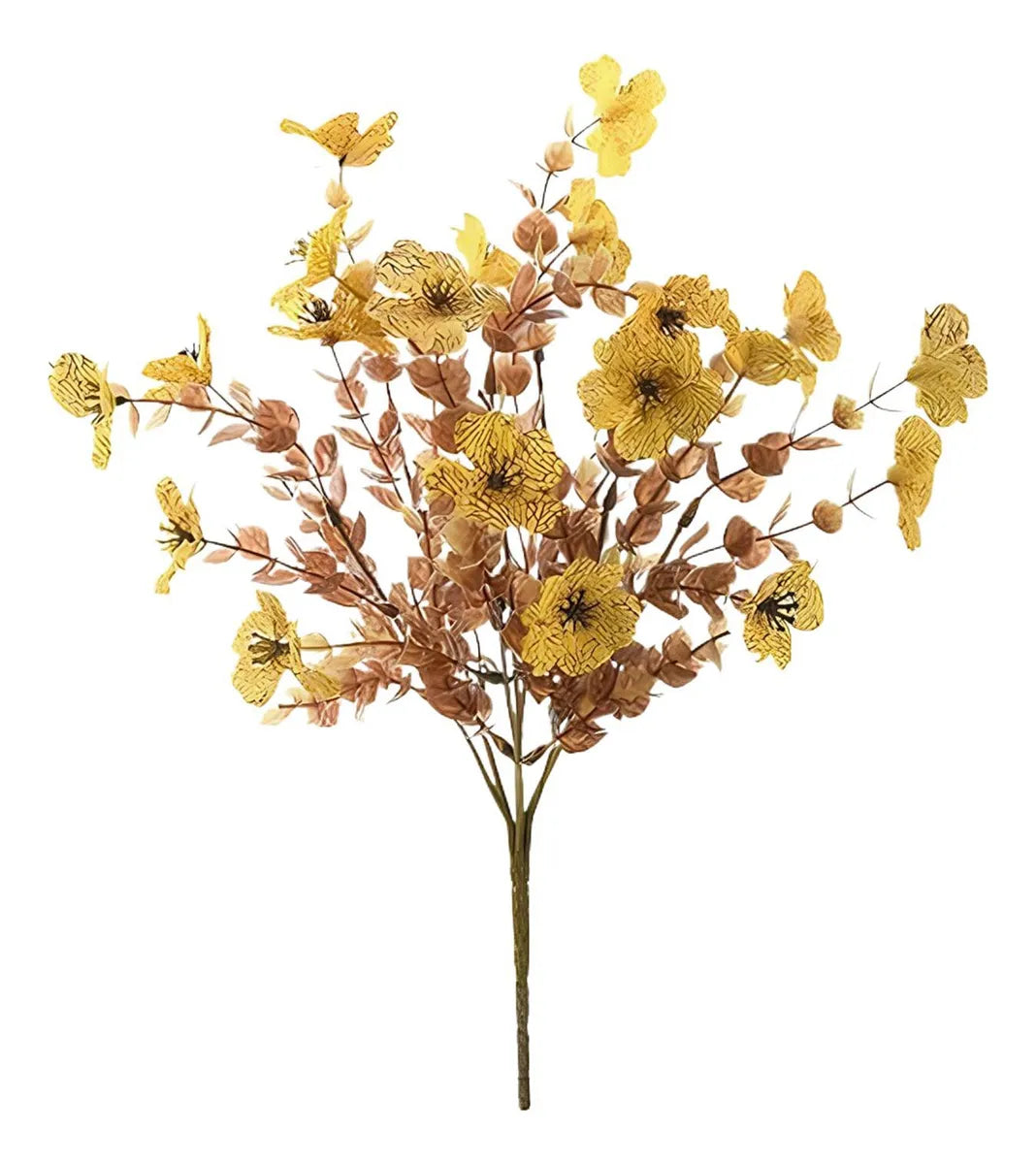 💐12 FLORES ARTIFICIAIS RESISTENTES AOS RAIOS UV: adequadas para pátios, varandas e sacadas - Tropaeolum Majus