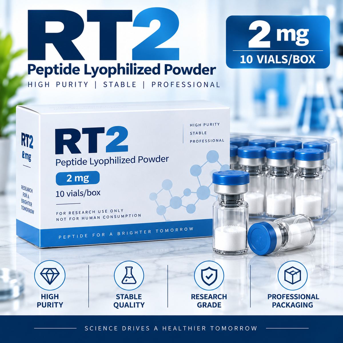 Retatrutide (RT) Lyophilized Powder | Research Peptide