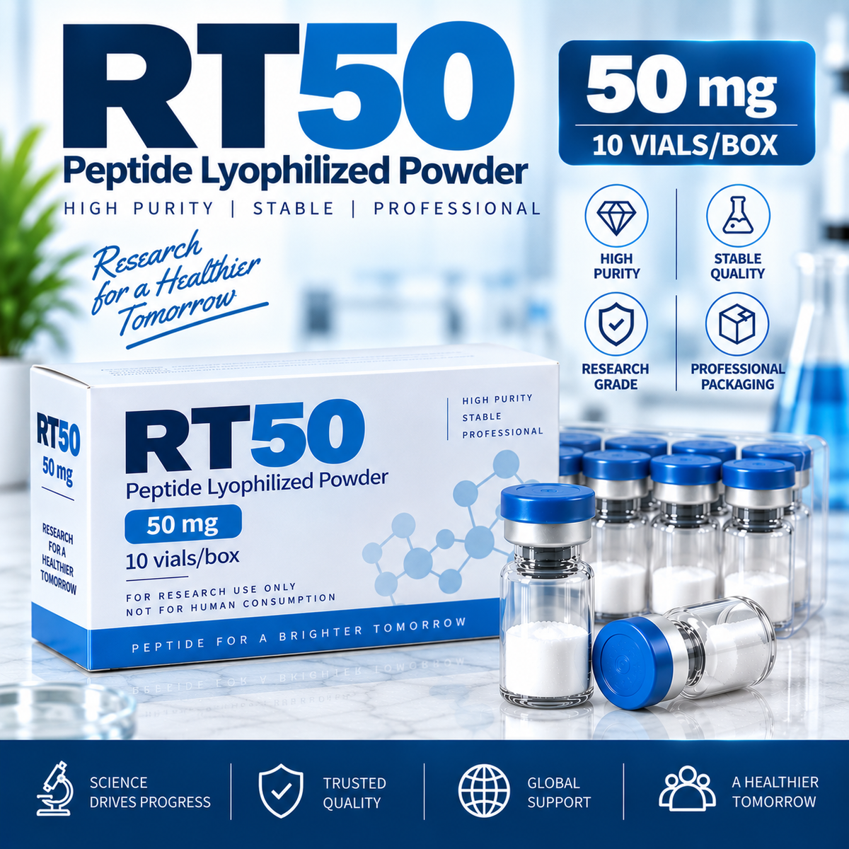 Retatrutide (RT) Lyophilized Powder | Research Peptide