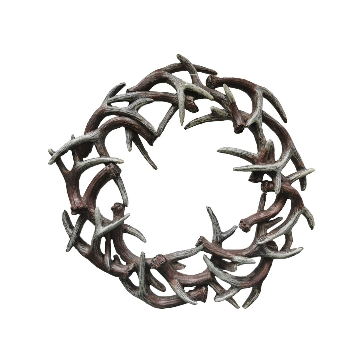 🌲🦌Natural antler Christmas wreath rustic-style fireplace ornament