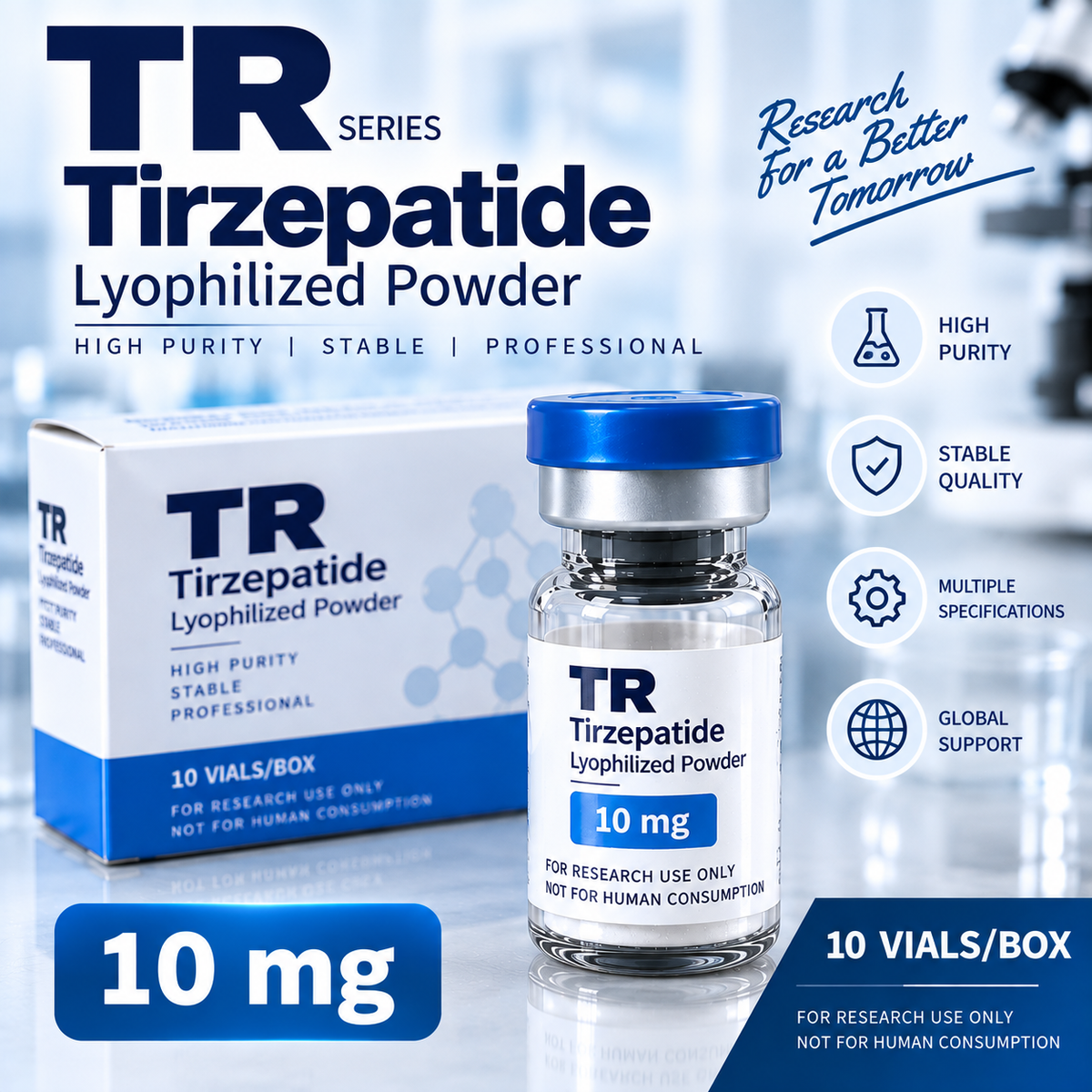 Tirzepatide (TR) Lyophilized Powder | Multiple Specifications
