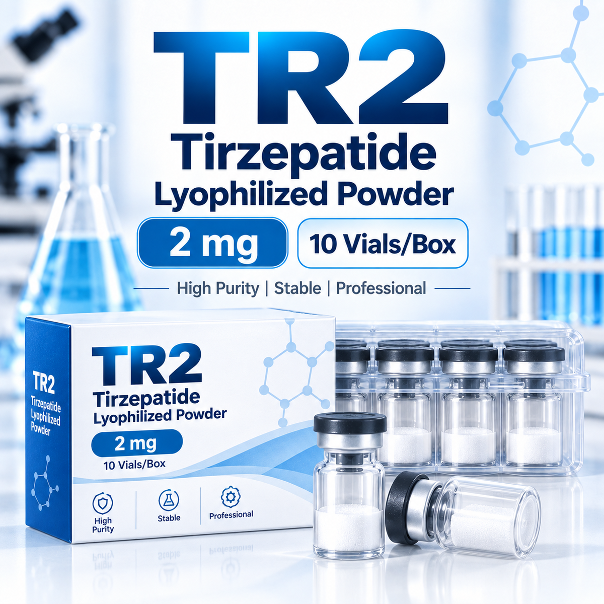 Tirzepatide (TR) Lyophilized Powder | Multiple Specifications