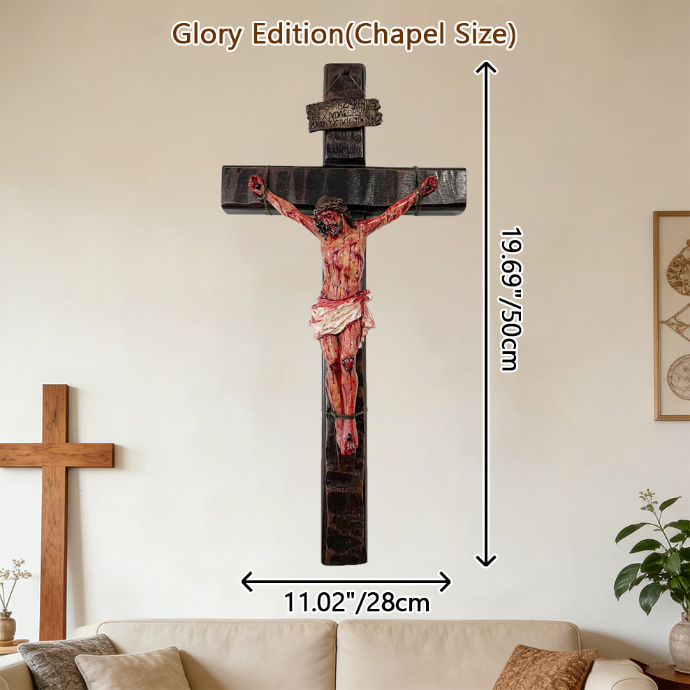 ✝️ Calvary Crucifix – Hand-Carved & Blessed
