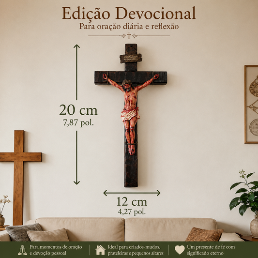 ✝️ Crucifixo de Jesus Artesanal — Lembre-se do Seu Sacrifício