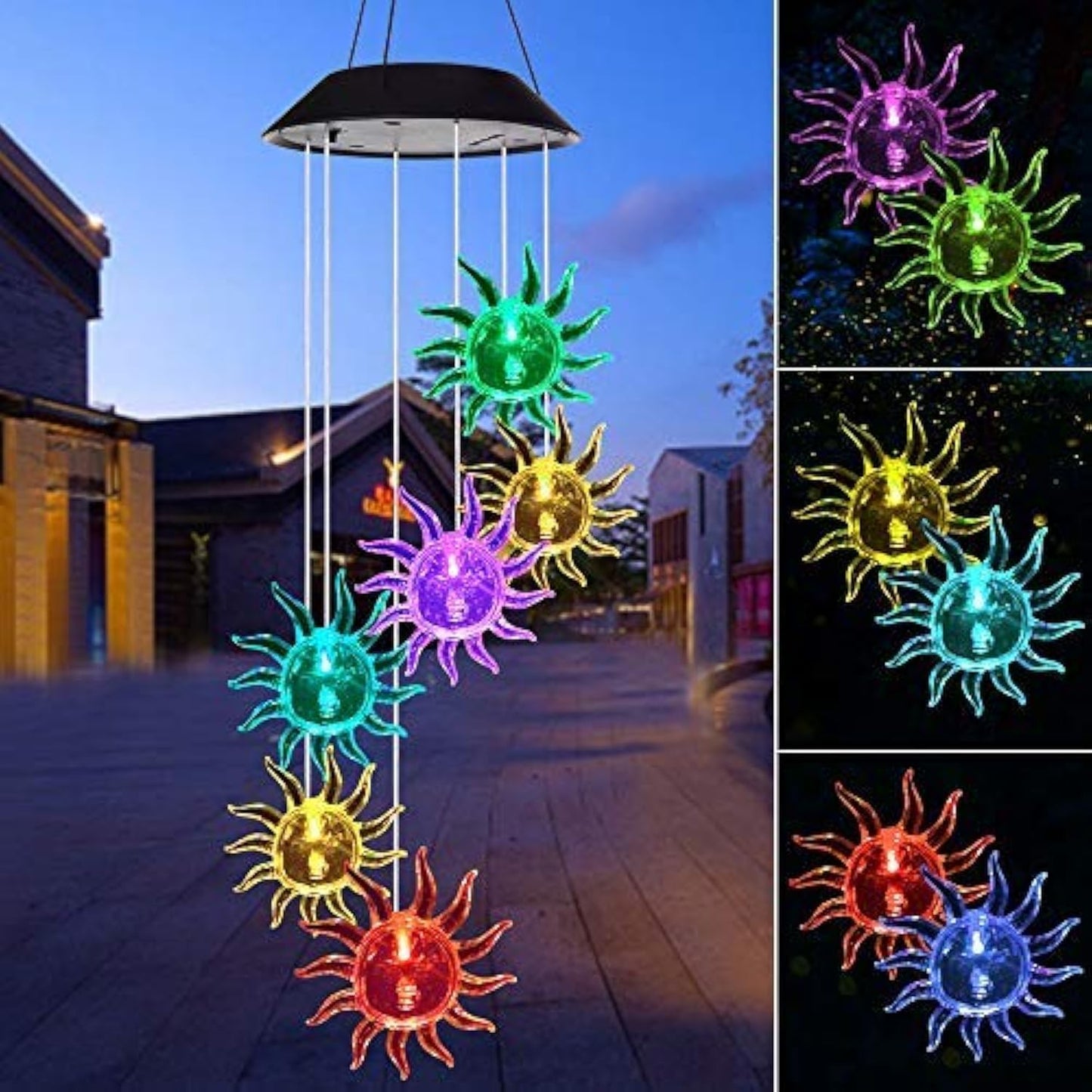 Solar Wind Chime Lights for Garden & Patio
